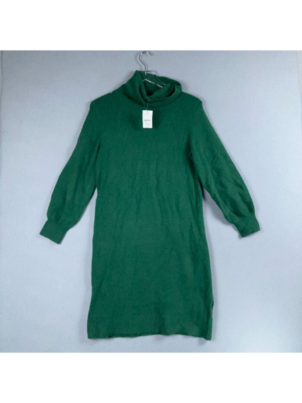 J.Crew Turtleneck Sweater Dress Size Small Green Smooth Soft Wool Blend Was $99 - Picture 5 of 14